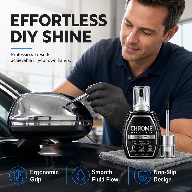 🥳 HOT SALE 2026 🥳💞 50,000+ SOLD! ✨🚗 Chrome Restoration Kit – Removes Oxidation & Restores a Brilliant Metallic Shine | Premium Quality