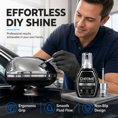 🥳 HOT SALE 2026 🥳💞 50,000+ SOLD! ✨🚗 Chrome Restoration Kit – Removes Oxidation & Restores a Brilliant Metallic Shine | Premium Quality