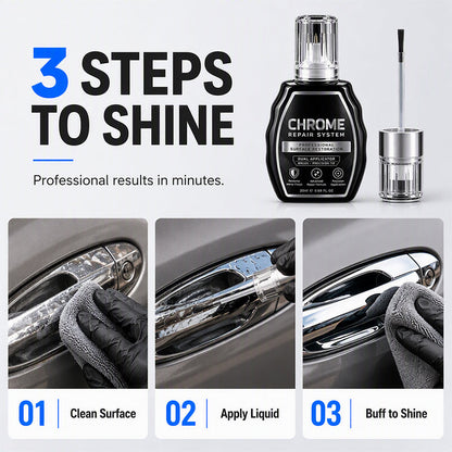 🥳 HOT SALE 2026 🥳💞 50,000+ SOLD! ✨🚗 Chrome Restoration Kit – Removes Oxidation & Restores a Brilliant Metallic Shine | Premium Quality
