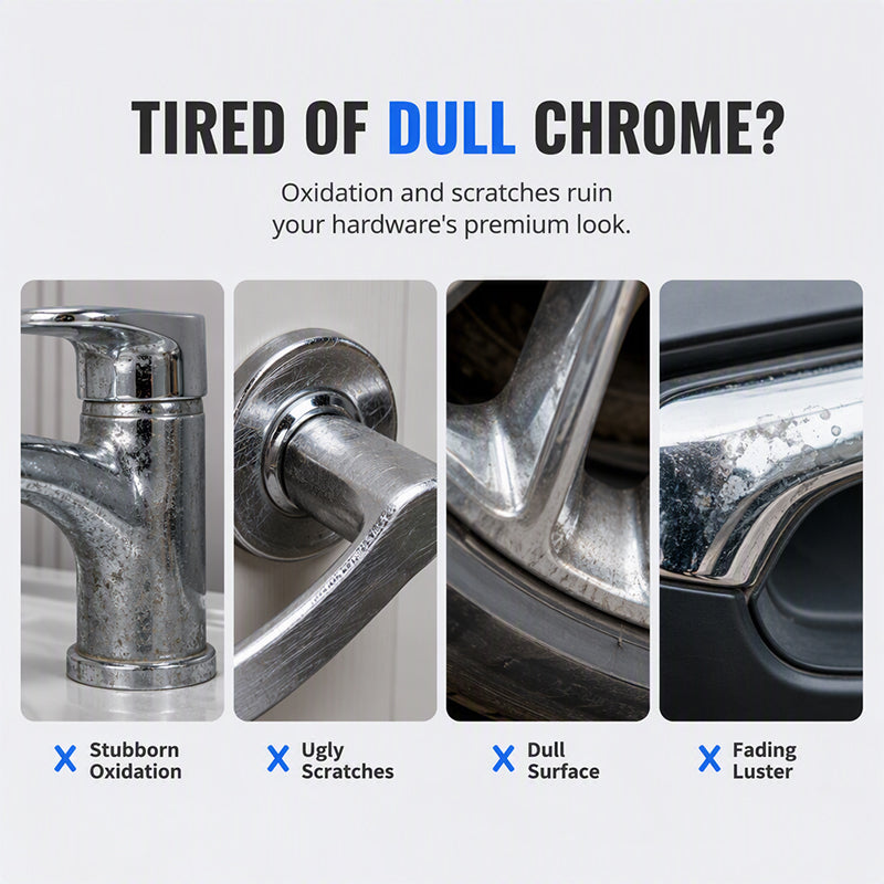 🥳 HOT SALE 2026 🥳💞 50,000+ SOLD! ✨🚗 Chrome Restoration Kit – Removes Oxidation & Restores a Brilliant Metallic Shine | Premium Quality
