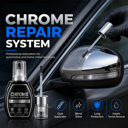 🥳 HOT SALE 2026 🥳💞 50,000+ SOLD! ✨🚗 Chrome Restoration Kit – Removes Oxidation & Restores a Brilliant Metallic Shine | Premium Quality