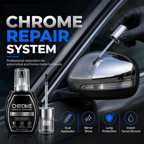 🥳 HOT SALE 2026 🥳💞 50,000+ SOLD! ✨🚗 Chrome Restoration Kit – Removes Oxidation & Restores a Brilliant Metallic Shine | Premium Quality