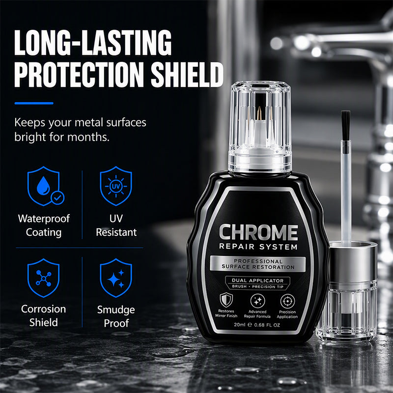 🥳 HOT SALE 2026 🥳💞 50,000+ SOLD! ✨🚗 Chrome Restoration Kit – Removes Oxidation & Restores a Brilliant Metallic Shine | Premium Quality