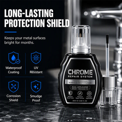 🥳 HOT SALE 2026 🥳💞 50,000+ SOLD! ✨🚗 Chrome Restoration Kit – Removes Oxidation & Restores a Brilliant Metallic Shine | Premium Quality